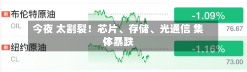 今夜 太割裂！芯片、存储、光通信 集体暴跌-第2张图片
