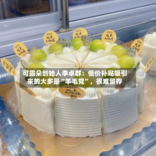 可露朵创始人李卓群：低价补贴吸引来的大多是“羊毛党”，很难留存