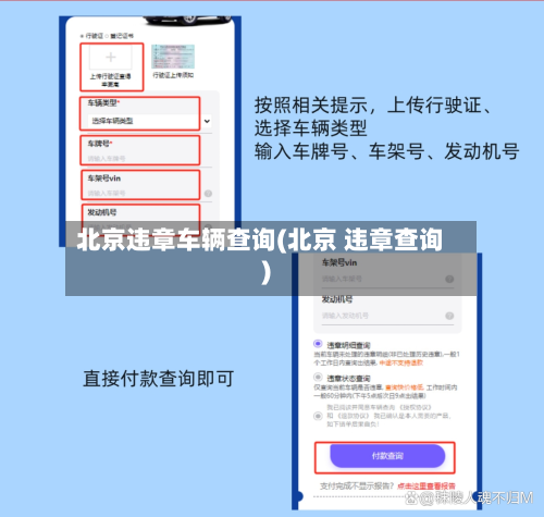 北京违章车辆查询(北京 违章查询)-第2张图片