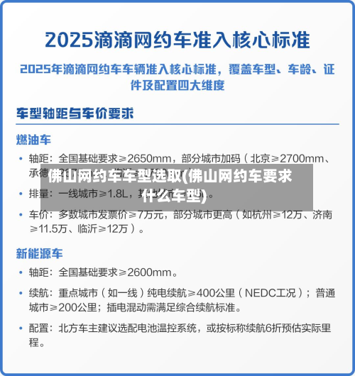 佛山网约车车型选取(佛山网约车要求什么车型)-第2张图片