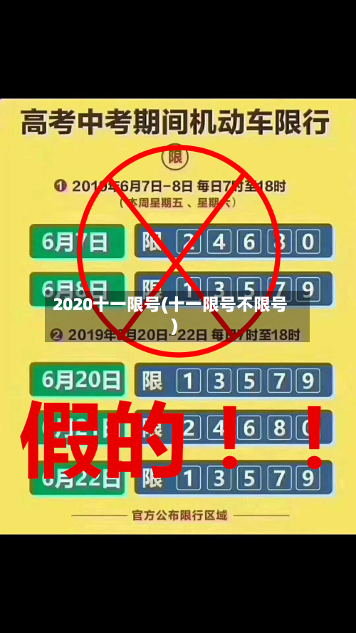 2020十一限号(十一限号不限号)