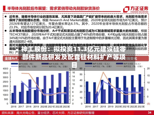 神工股份:拟投资11.3亿元建设硅零部件新品研发及配套硅材料扩产等项目