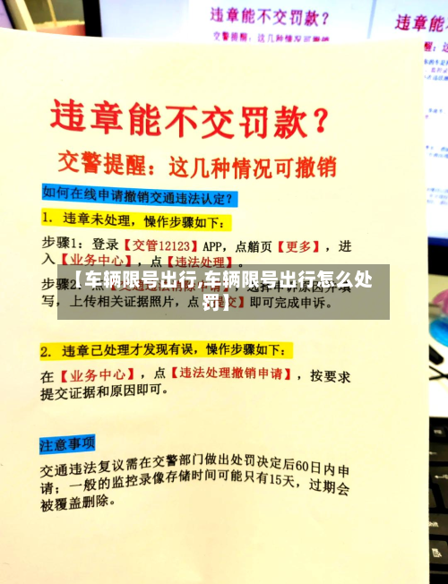 【车辆限号出行,车辆限号出行怎么处罚】