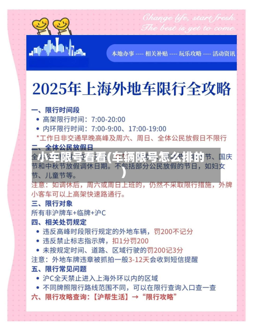 小车限号看看(车辆限号怎么排的)-第2张图片