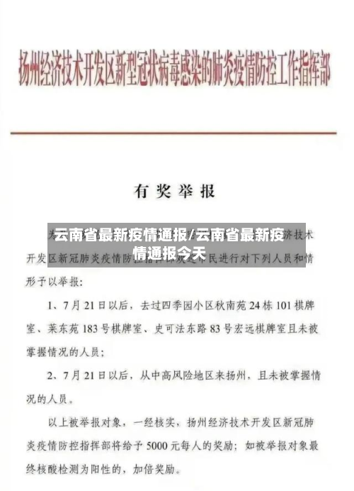 云南省最新疫情通报/云南省最新疫情通报今天-第2张图片