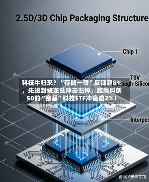 科技牛归来？“存储一哥”反弹超8%，先进封装龙头冲击涨停	，跑赢科创50的“宽基	”科技ETF冲高逾2%！-第2张图片