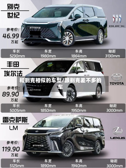 和别克相似的车型/跟别克差不多的车