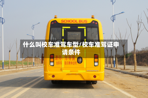 什么叫校车准驾车型/校车准驾证申请条件