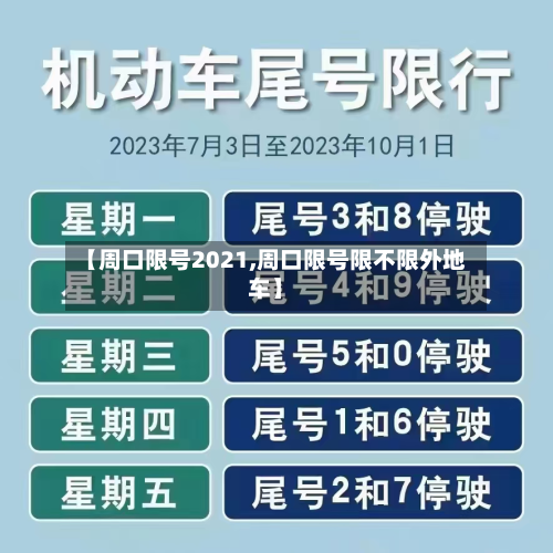【周口限号2021,周口限号限不限外地车】-第2张图片