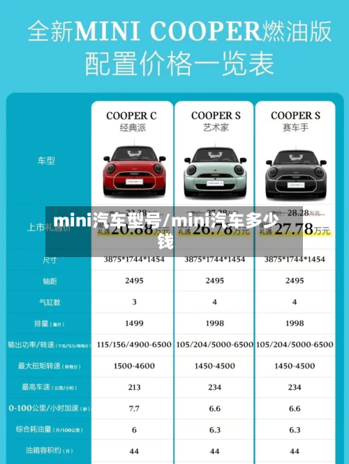 mini汽车型号/mini汽车多少钱-第2张图片