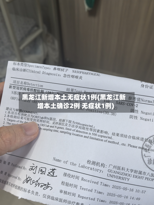 黑龙江新增本土无症状1例(黑龙江新增本土确诊2例 无症状1例)-第2张图片