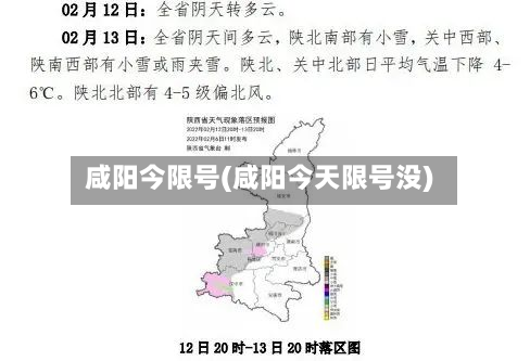 咸阳今限号(咸阳今天限号没)