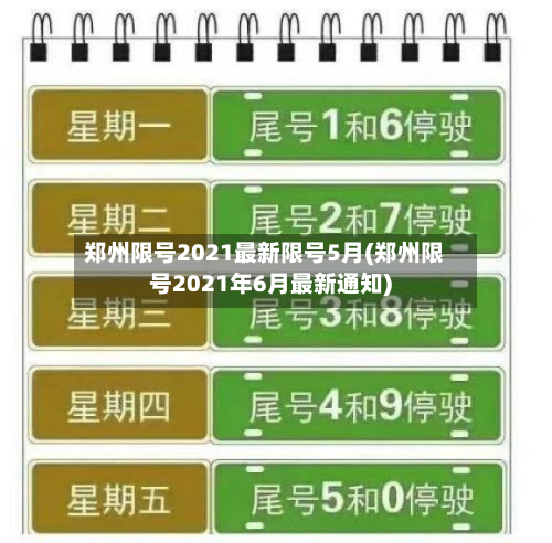 郑州限号2021最新限号5月(郑州限号2021年6月最新通知)-第2张图片