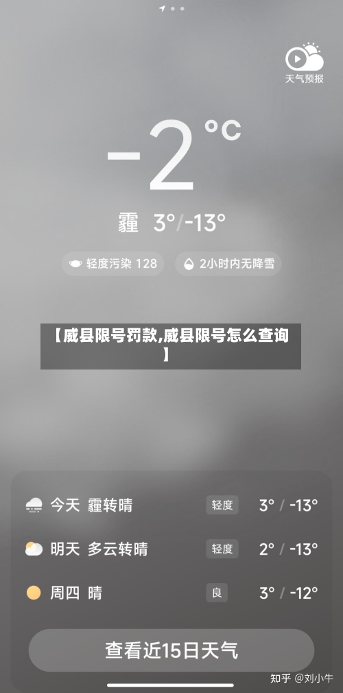 【威县限号罚款,威县限号怎么查询】-第2张图片