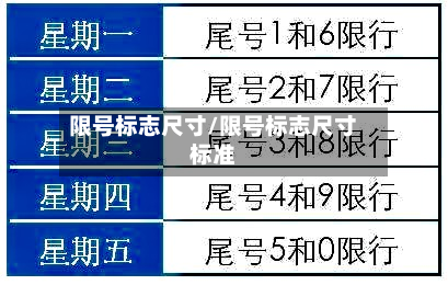 限号标志尺寸/限号标志尺寸标准