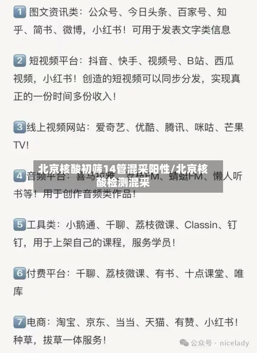 北京核酸初筛14管混采阳性/北京核酸检测混采