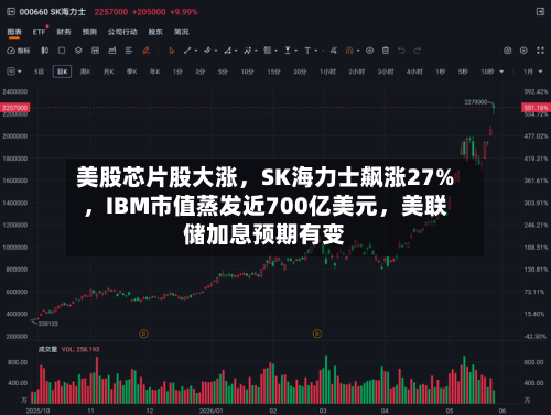 美股芯片股大涨，SK海力士飙涨27%，IBM市值蒸发近700亿美元，美联储加息预期有变