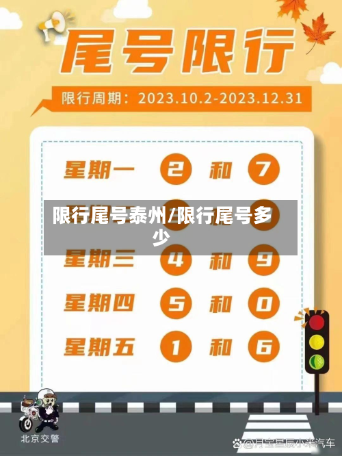 限行尾号泰州/限行尾号多少-第3张图片