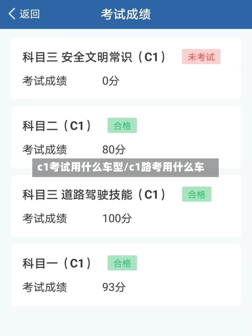c1考试用什么车型/c1路考用什么车-第3张图片