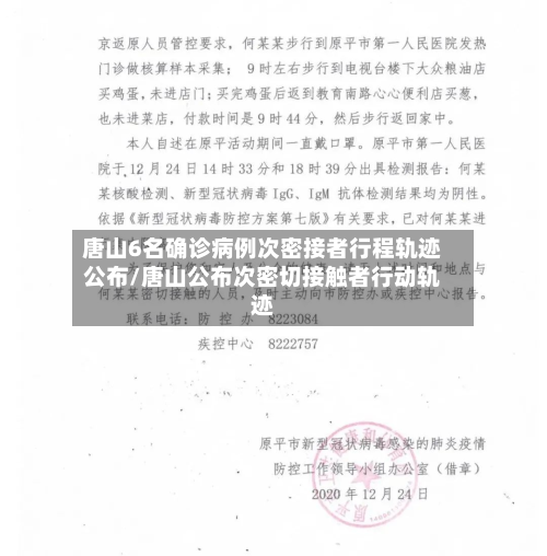 唐山6名确诊病例次密接者行程轨迹公布/唐山公布次密切接触者行动轨迹-第3张图片