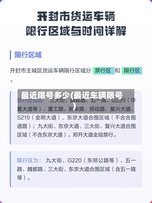 最近限号多少(最近车辆限号)