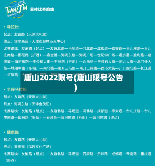 唐山2022限号(唐山限号公告)