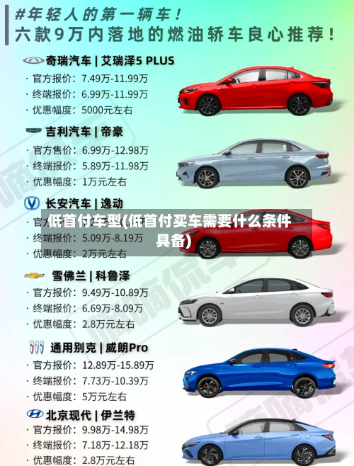 低首付车型(低首付买车需要什么条件具备)