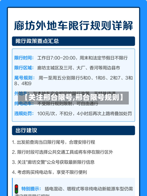 【关注邢台限号,邢台限号规则】