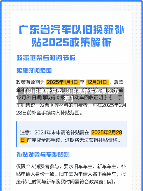 【以旧换新车型,以旧换新车型怎么办理】-第2张图片