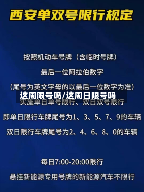 这周限号吗/这周日限号吗-第2张图片