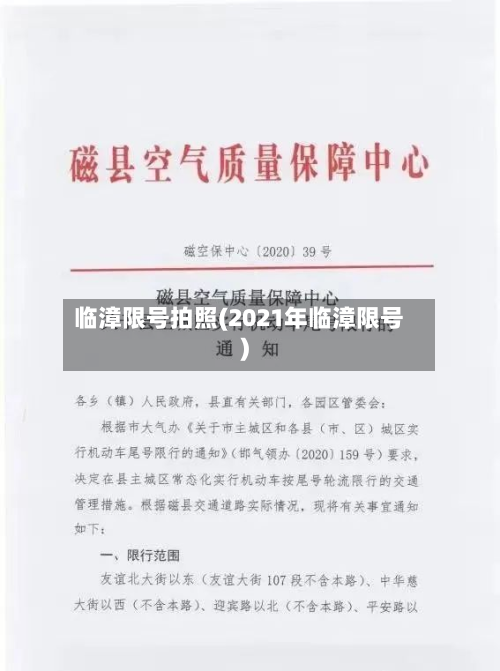 临漳限号拍照(2021年临漳限号)