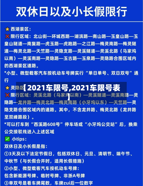 【2021车限号,2021车限号表】