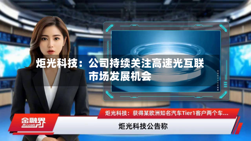 炬光科技:公司持续关注高速光互联市场发展机会-第1张图片